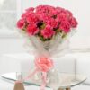 Elegant bouquet of soft Regal Pink Carnation arranged beautifully.
