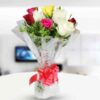 Pure Beauty Rose Bouquet featuring fresh, vibrant roses arranged elegantly.