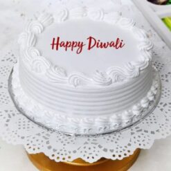 Diwali Festive Cake decorated with colorful diyas and intricate rangoli designs.