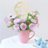 Lovely Pink Birthday Bouquet featuring an assortment of pink flowers, perfect for a birthday celebration