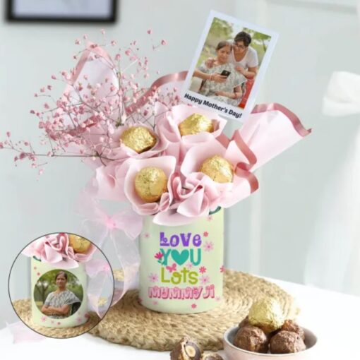 Precious Moments Mother's Hamper featuring a collection of keepsake items for Mother's Day, beautifully arranged