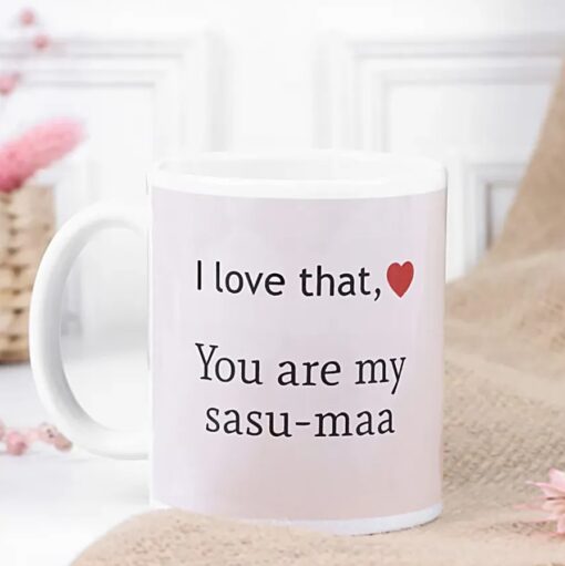 Personalized Treasured Mother-in-Law Cup, gift mug for mother-in-law, appreciation mug