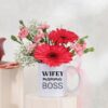 Warm Mug of Blooms featuring a personalized mug with vibrant floral patterns