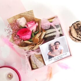 Mom's Unique Gift Collection featuring a variety of personalized items curated specifically for Mom, beautifully arranged