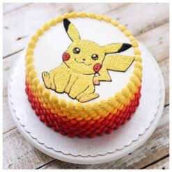 Adorable Pikachu character with bright yellow fur and cheerful expression.