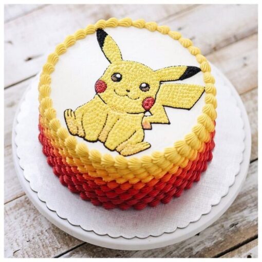 Adorable Pikachu character with bright yellow fur and cheerful expression.