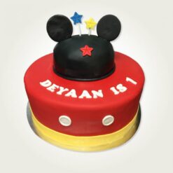 Classic Mickey Designer Cake with Mickey Mouse ears and colorful decorations.