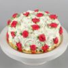 Artistic Rose Petal Cake – cake decorated with handcrafted rose petals and floral accents.