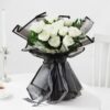 Mystical Black Rose Collection featuring a dramatic bouquet of deep black roses arranged elegantly for gifting or decor