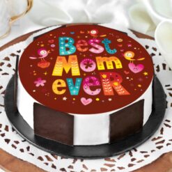 Mom’s Endless Gratitude Cake – elegant cake decorated with gratitude theme for Mom
