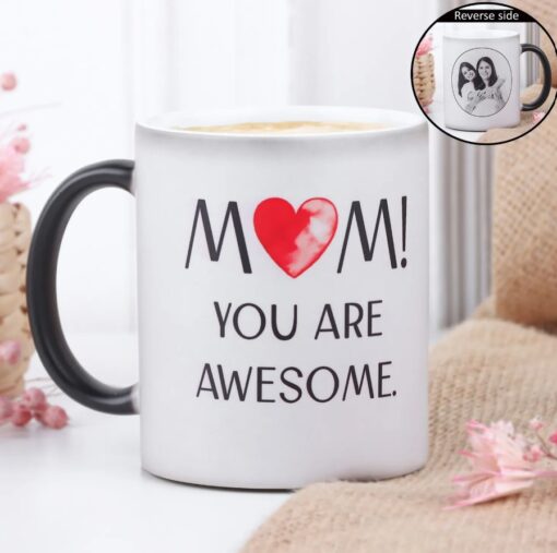 Personalized World’s Best Mom Mug featuring custom photo and heartfelt message