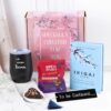 Literary Journey Collection featuring a stack of adventure and travel-themed books