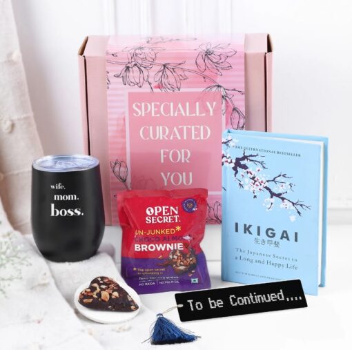 Literary Journey Collection featuring a stack of adventure and travel-themed books