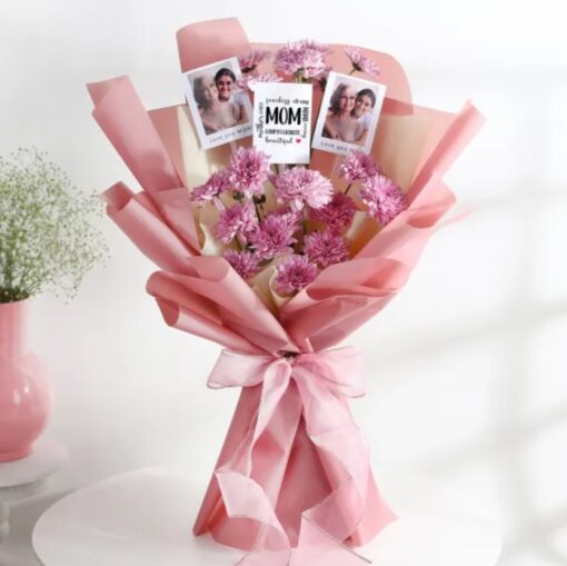 Nostalgic Memories Floral Delight bouquet with soft pastel flowers arranged elegantly