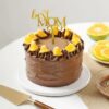 Sweet Choco Mom Treat – chocolate fruit cake with berries and cream