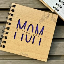 Elegant Guided Mom’s Reflection Journal with floral cover design and lined pages for daily entries