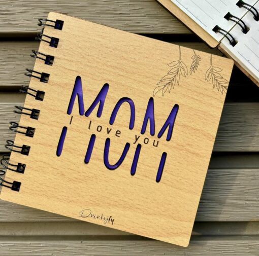 Elegant Guided Mom’s Reflection Journal with floral cover design and lined pages for daily entries