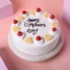 Mom’s Tropical Fruit Cake – moist cake loaded with dried tropical fruits and nuts, glazed for a festive look.