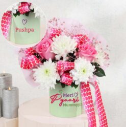 Mother’s Day Flower Embrace bouquet with mixed colorful flowers arranged lovingly for Mom