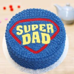My Hero Dad Cake – superhero themed cake for dad.