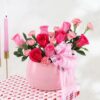 Pink Love Blossom Bouquet with elegant pink roses arranged beautifully for gifting