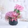 Blush Pink Elegance Bouquet featuring soft pink roses and complementary blooms arranged beautifully