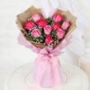 Elegant Pink Rose Bouquet with soft pink roses arranged beautifully