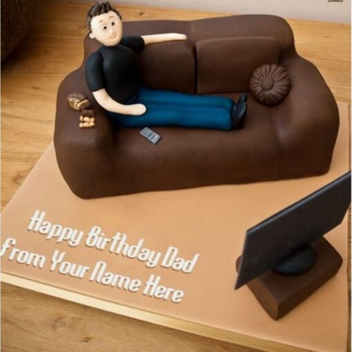 Father’s Pride Cake—elegant personalized cake for Father’s Day with refined decoration.