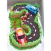 Number Fondant Celebration Cake – 2 kg cake decorated with fondant numbers and colorful designs