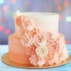 Creamy Bloom Bouquet Cake – vanilla cake decorated with colorful buttercream flowers