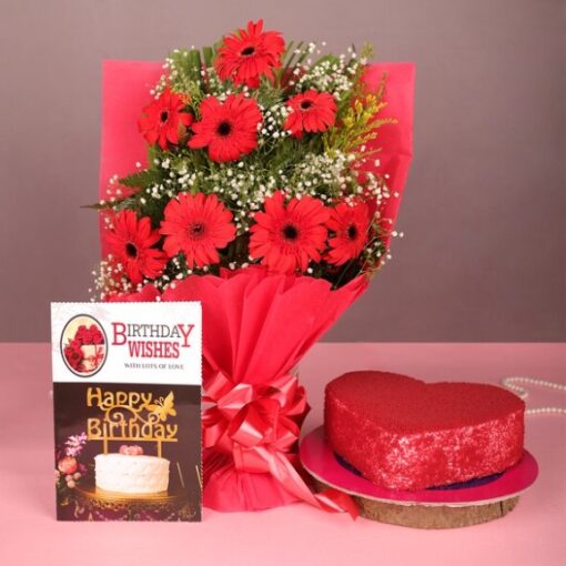 Luxurious Floral Delight Combo – elegant flower bouquet with premium chocolates and gift items.