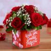 Forever Yours Rose Bouquet – elegant bouquet of fresh red and pink roses.