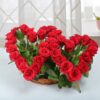 Twin Flame Floral Arrangement – paired bouquet of vibrant roses and elegant blooms.