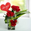 Stunning Red Roses Arrangement – vibrant bouquet of fresh red roses for special occasions.