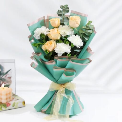 Calm Turquoise Sanctuary gift set featuring turquoise-themed relaxation items, creating a serene and peaceful environment