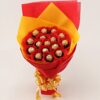 Sweet Rocher Chocolate Bloom – Ferrero Rocher chocolates artfully arranged like a colorful flower bouquet.