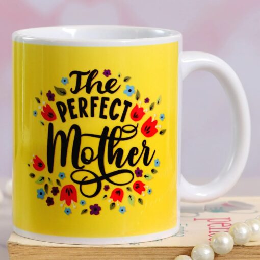 Personalized Ultimate Mom Coffee Mug with elegant typography and heart design