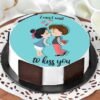 His & Hers Delight—romantic couple’s cake with elegant decoration for special occasions.