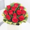 Mystical Love Roses bouquet featuring deep, shadowy red and purple roses arranged elegantly