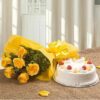 Sweet Pineapple Treat Package showcasing a moist pineapple cake beautifully presented for gifting.