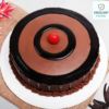 Chocolate Indulgence cake with multiple chocolate layers and creamy truffle filling.