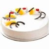 Pineapple Cream Fantasy cake with moist pineapple sponge and creamy frosting.