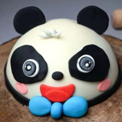 Panda Delight Pinata Cake with chocolate layers and panda-themed decorations