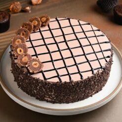 Chocolate Nutty Ferrero Rocher Cake