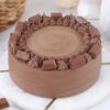 Chocolate KitKat Delight Cake with crunchy KitKat bars and rich chocolate frosting.