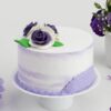 Regal Purple Velvet Cake with vibrant purple layers and creamy frosting.