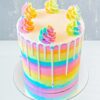 Magical Fairy Rainbow Cake with colorful layers and whimsical fairy decorations, perfect for birthday celebrations