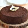 Heavenly Chocolate Truffle Delight cake with rich chocolate layers and smooth truffle frosting, ideal for special occasions.