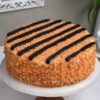 Chocolate Caramel Butterscotch Cake layered with rich chocolate, creamy caramel, and smooth butterscotch frosting.