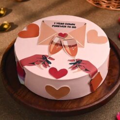 Anniversary Special Cake beautifully decorated for celebration